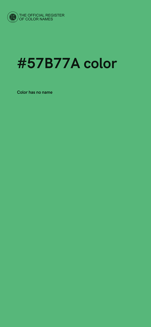 #57B77A color image