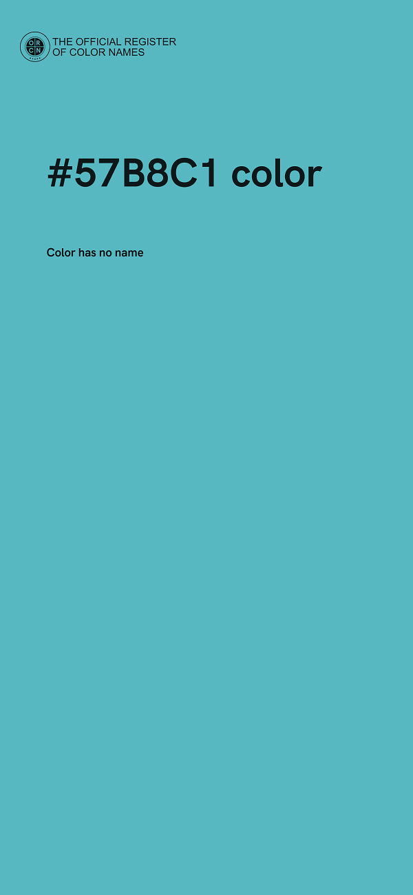 #57B8C1 color image