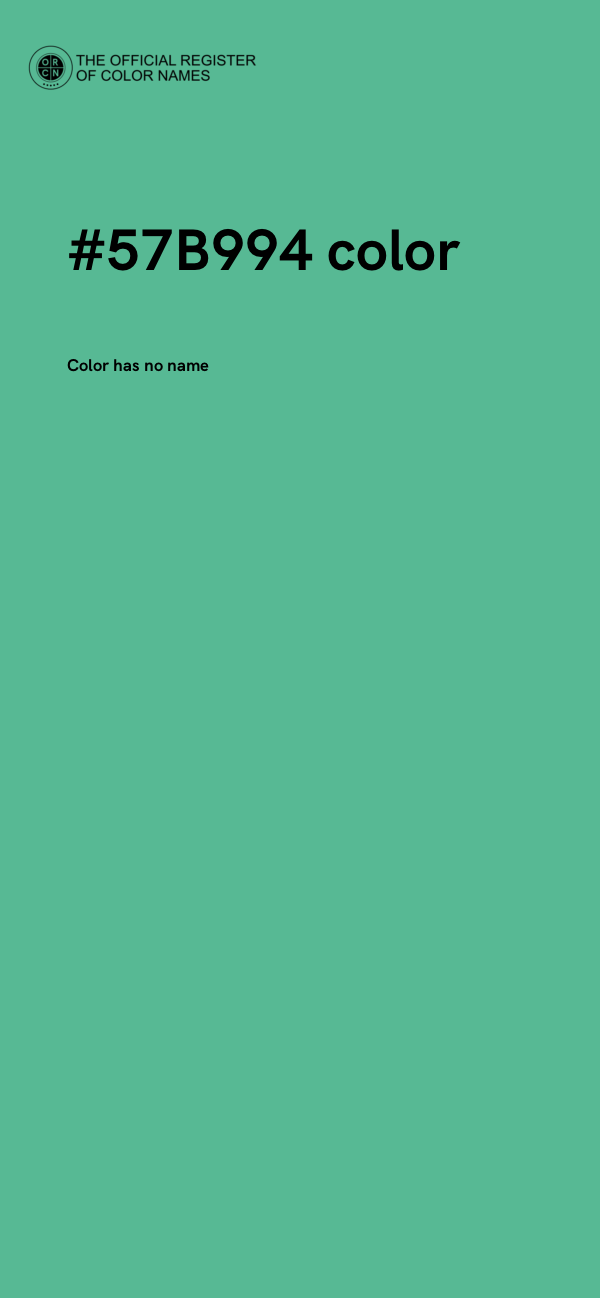 #57B994 color image