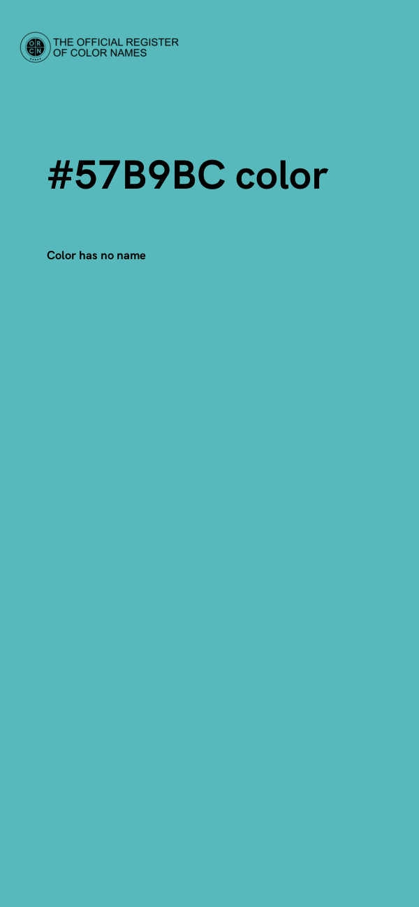 #57B9BC color image