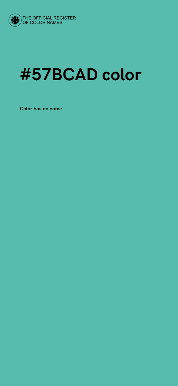 #57BCAD color image