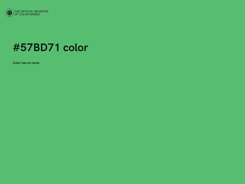#57BD71 color image