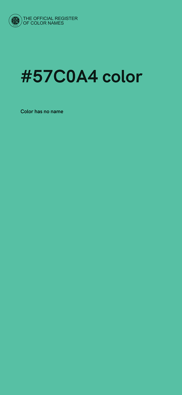#57C0A4 color image