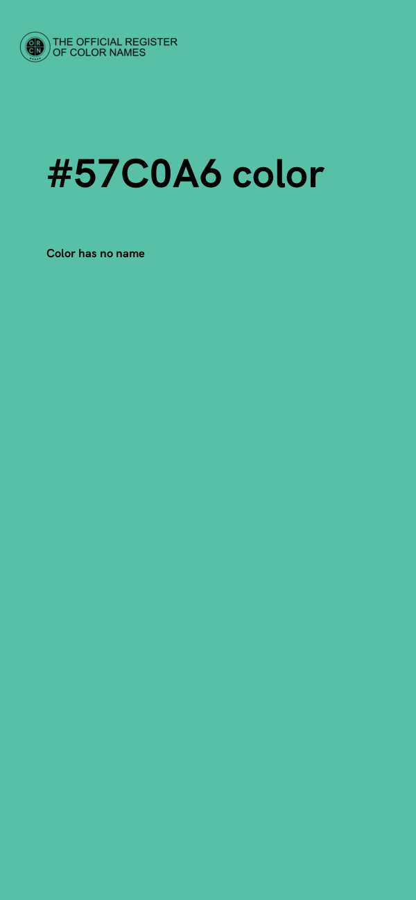#57C0A6 color image
