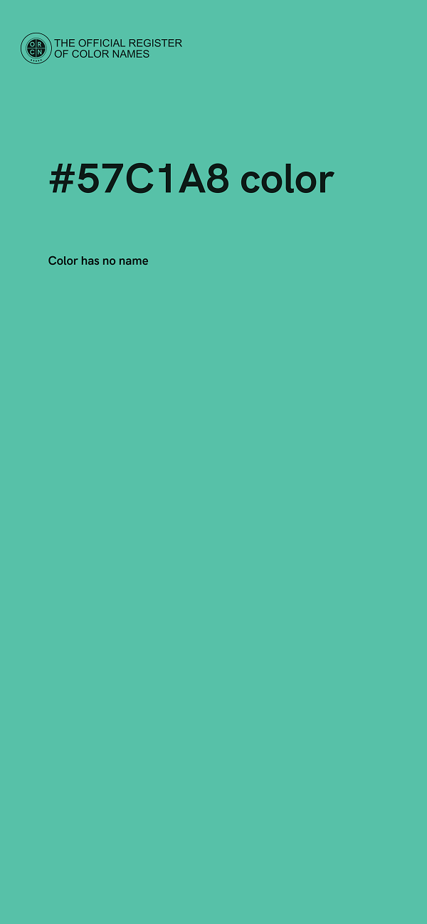 #57C1A8 color image