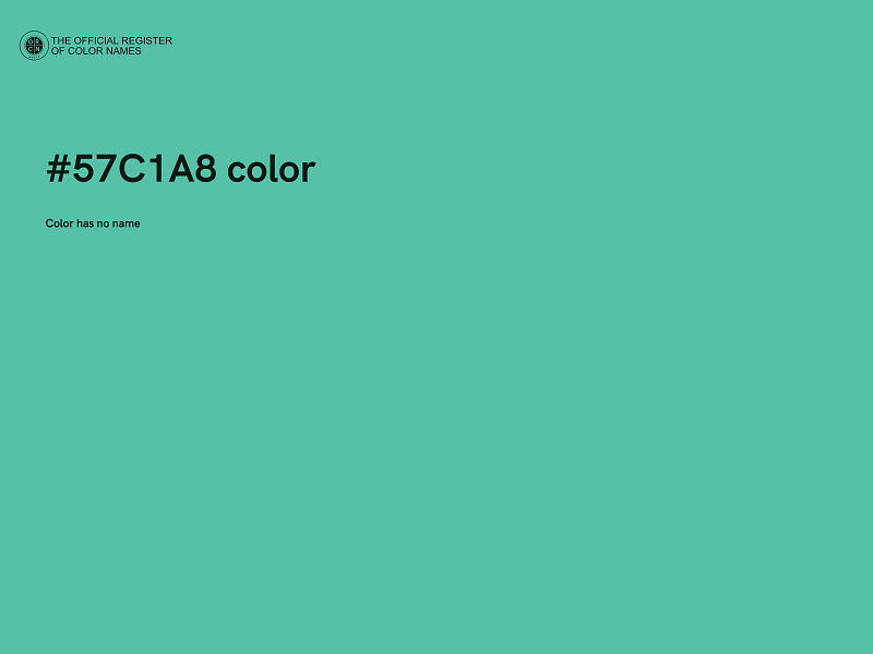 #57C1A8 color image