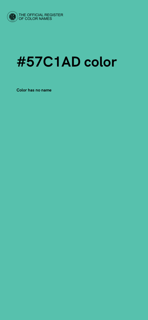 #57C1AD color image