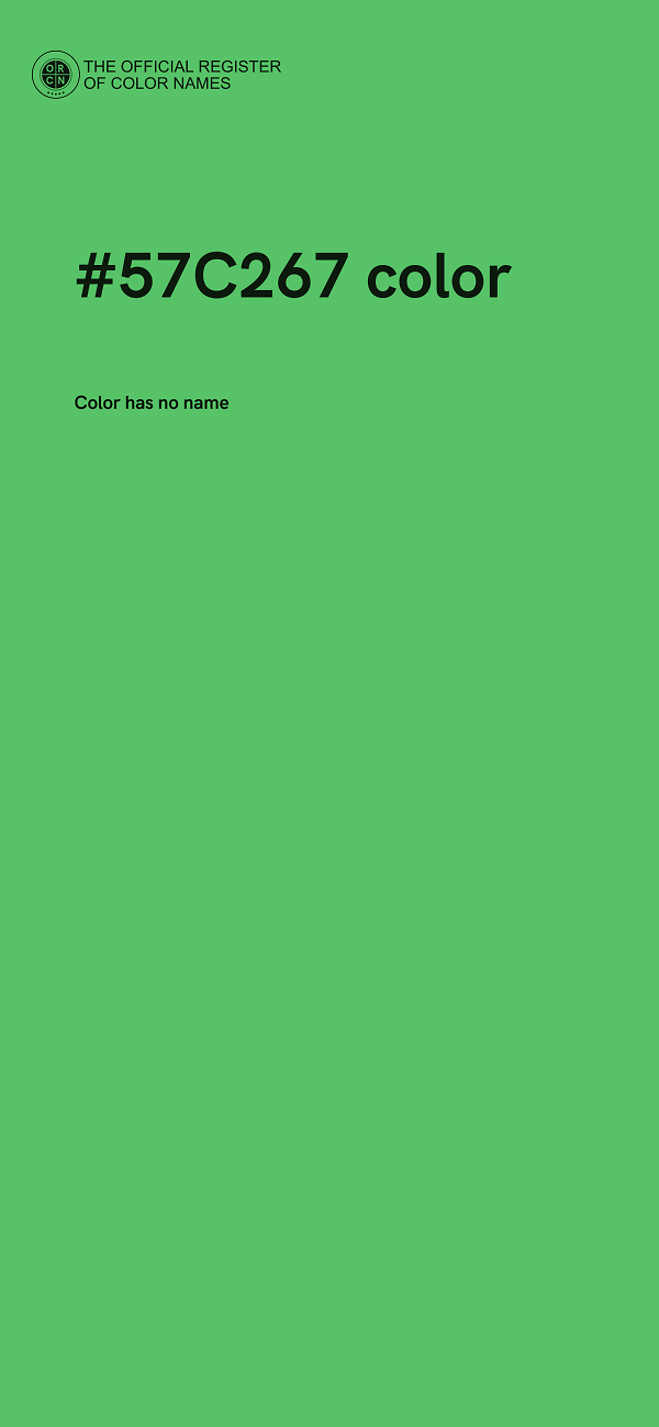#57C267 color image