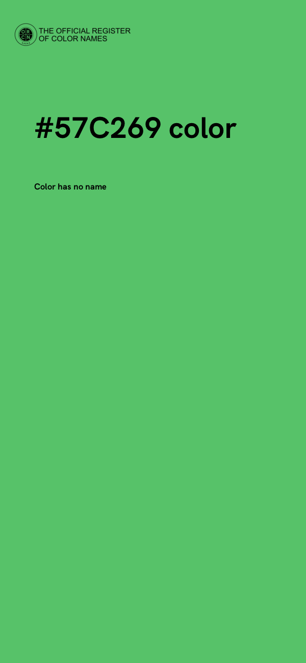 #57C269 color image