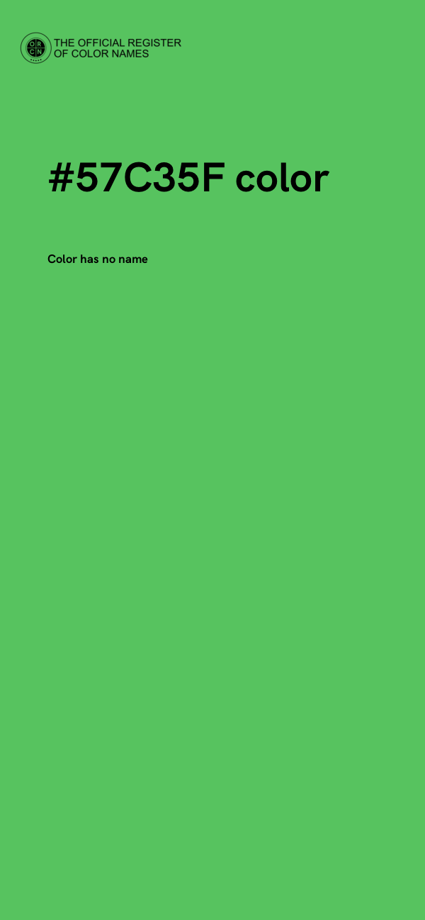 #57C35F color image
