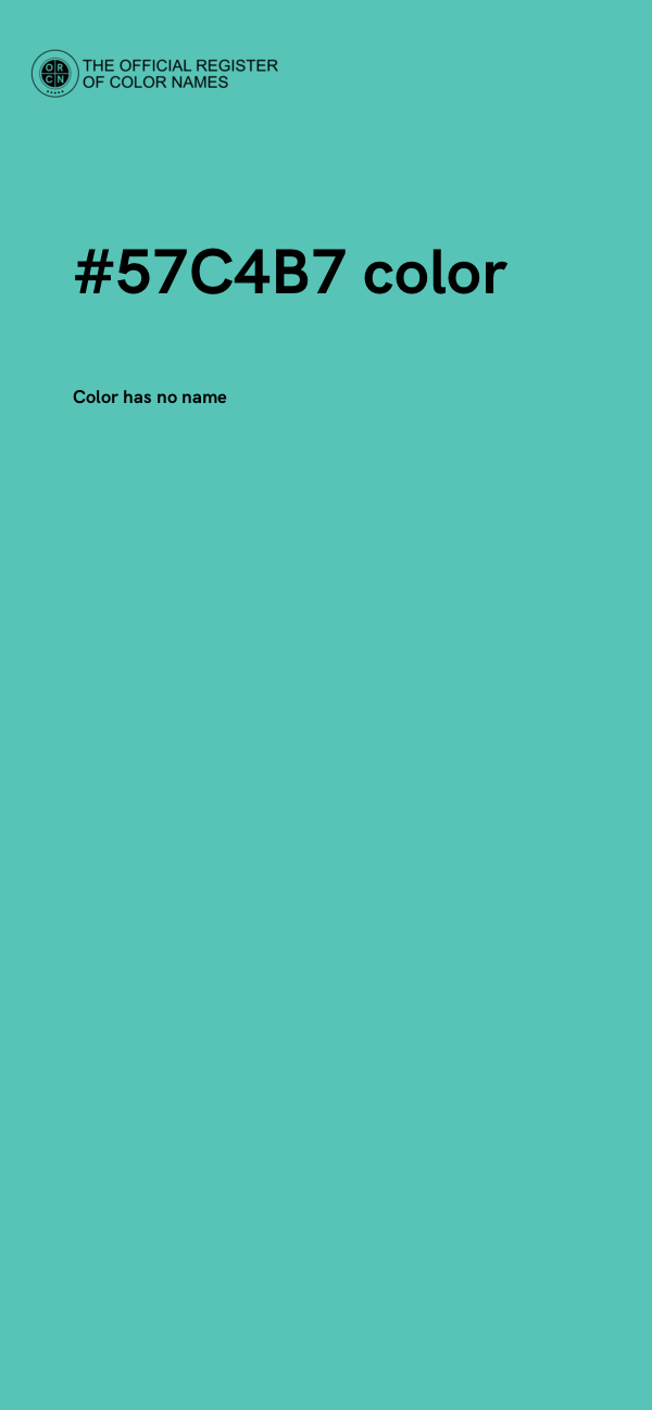 #57C4B7 color image
