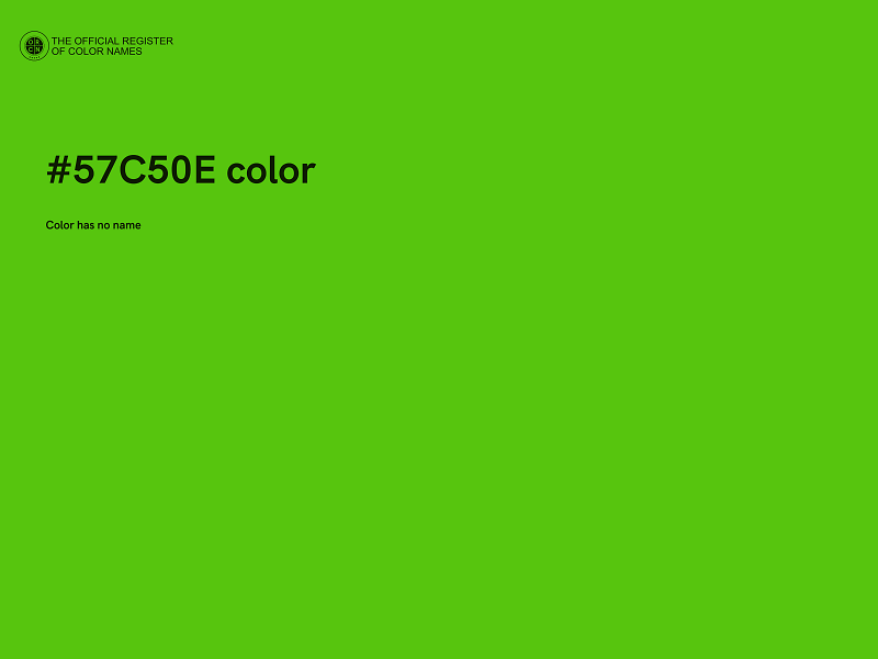 #57C50E color image