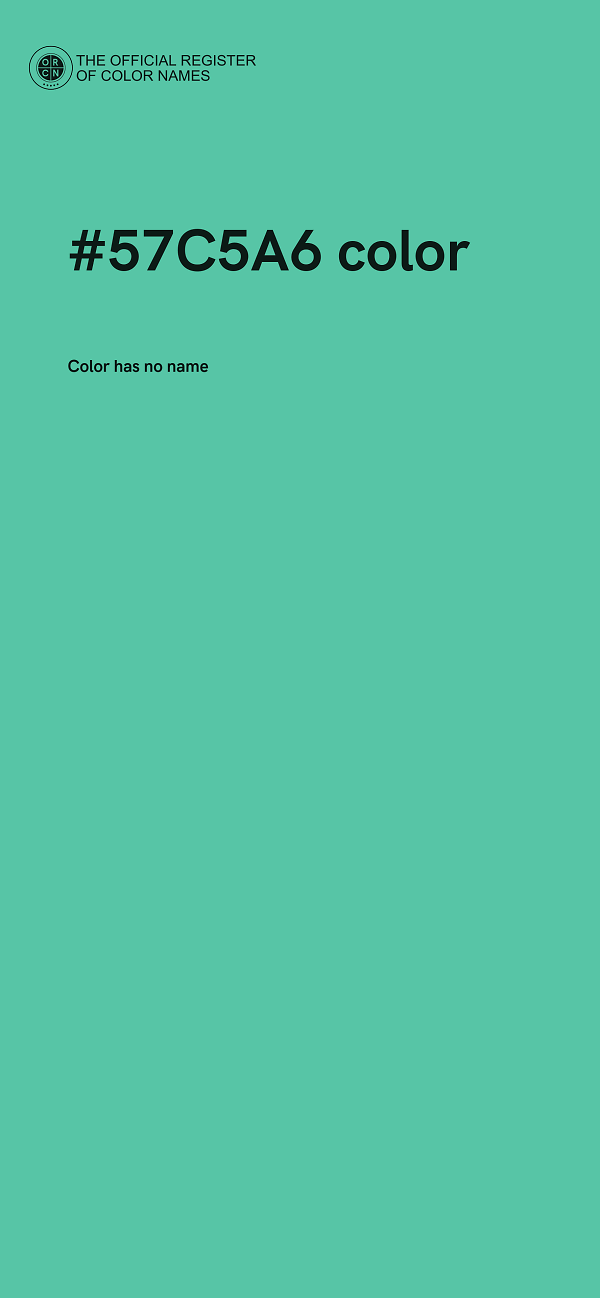 #57C5A6 color image