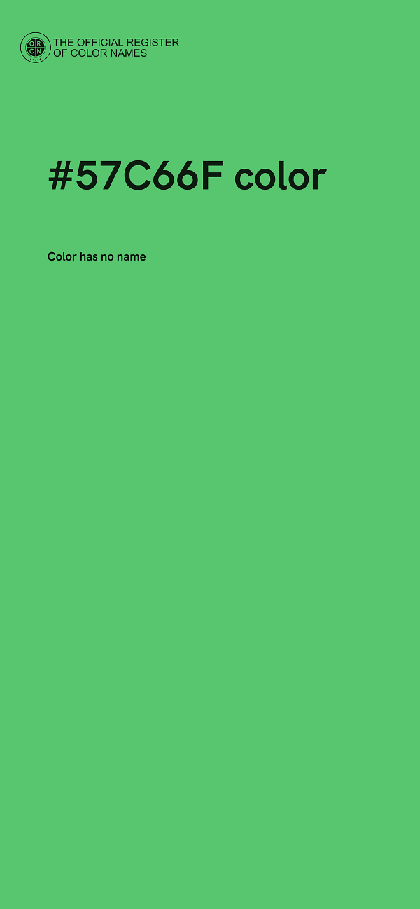 #57C66F color image