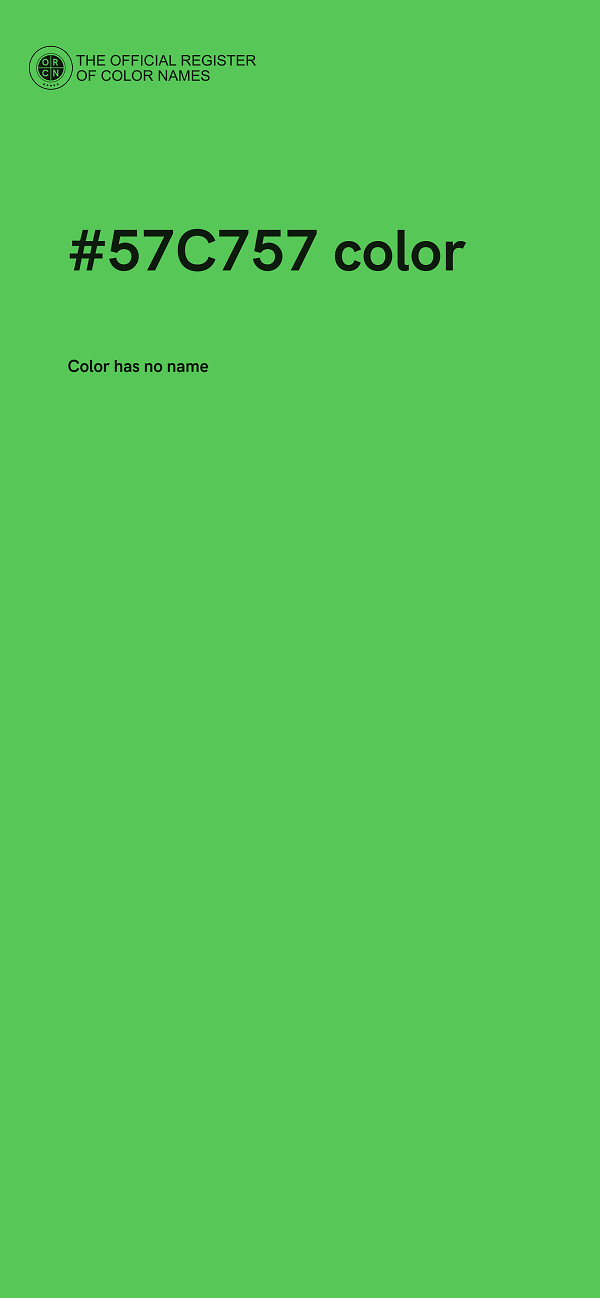 #57C757 color image