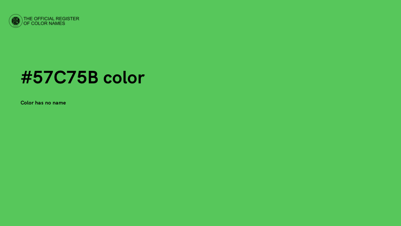 #57C75B color image