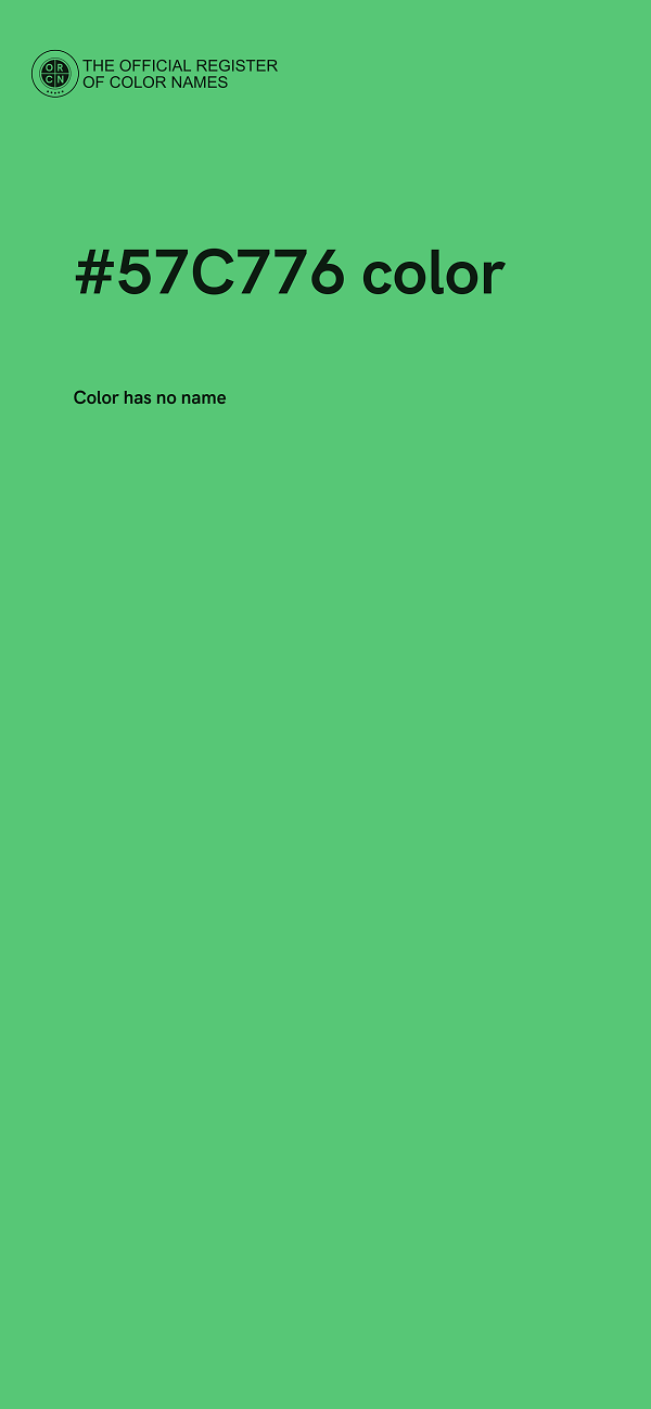 #57C776 color image