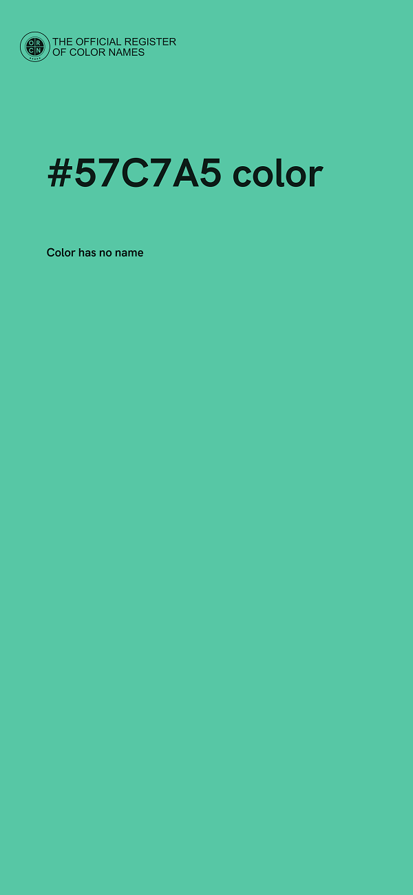 #57C7A5 color image