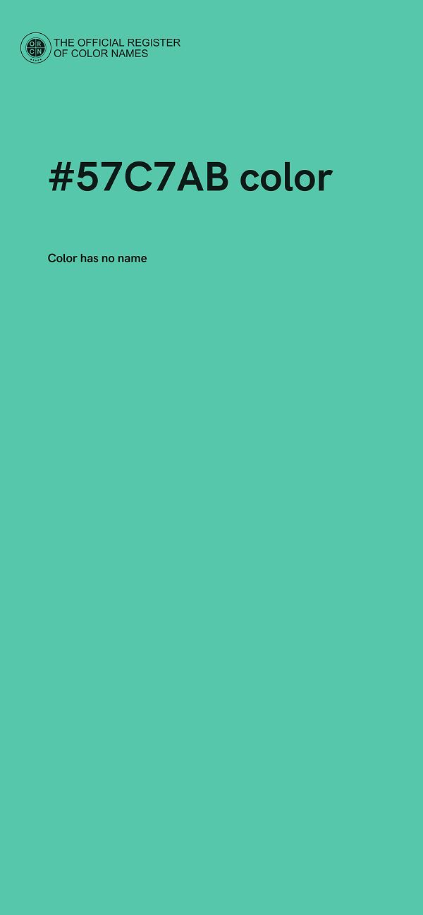 #57C7AB color image