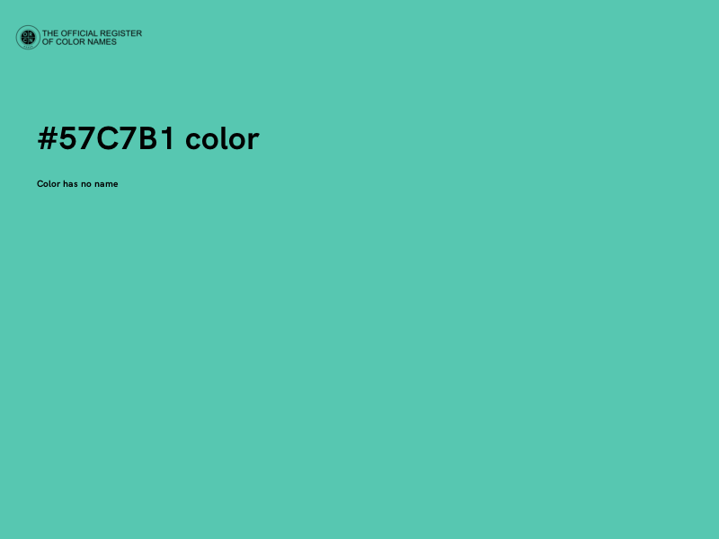 #57C7B1 color image