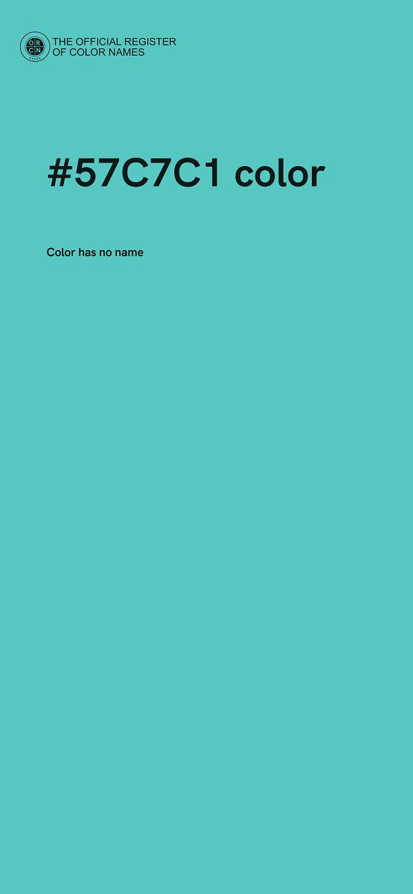 #57C7C1 color image