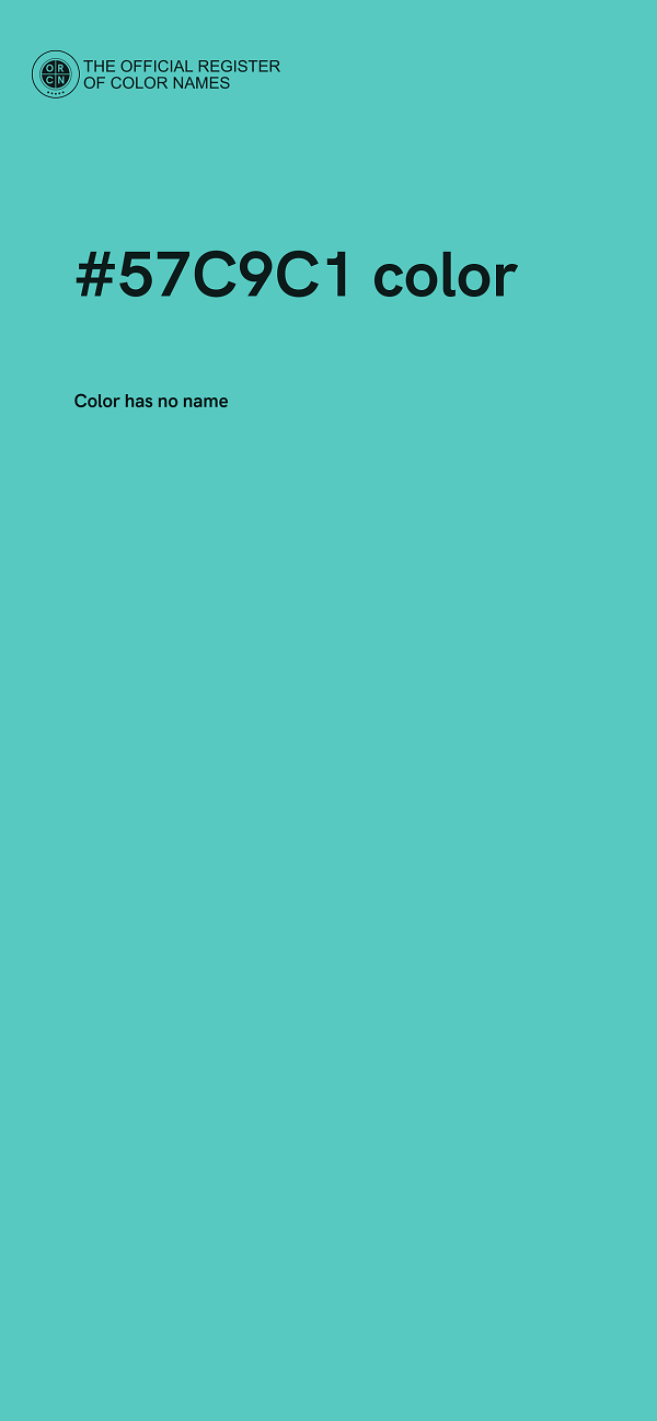 #57C9C1 color image