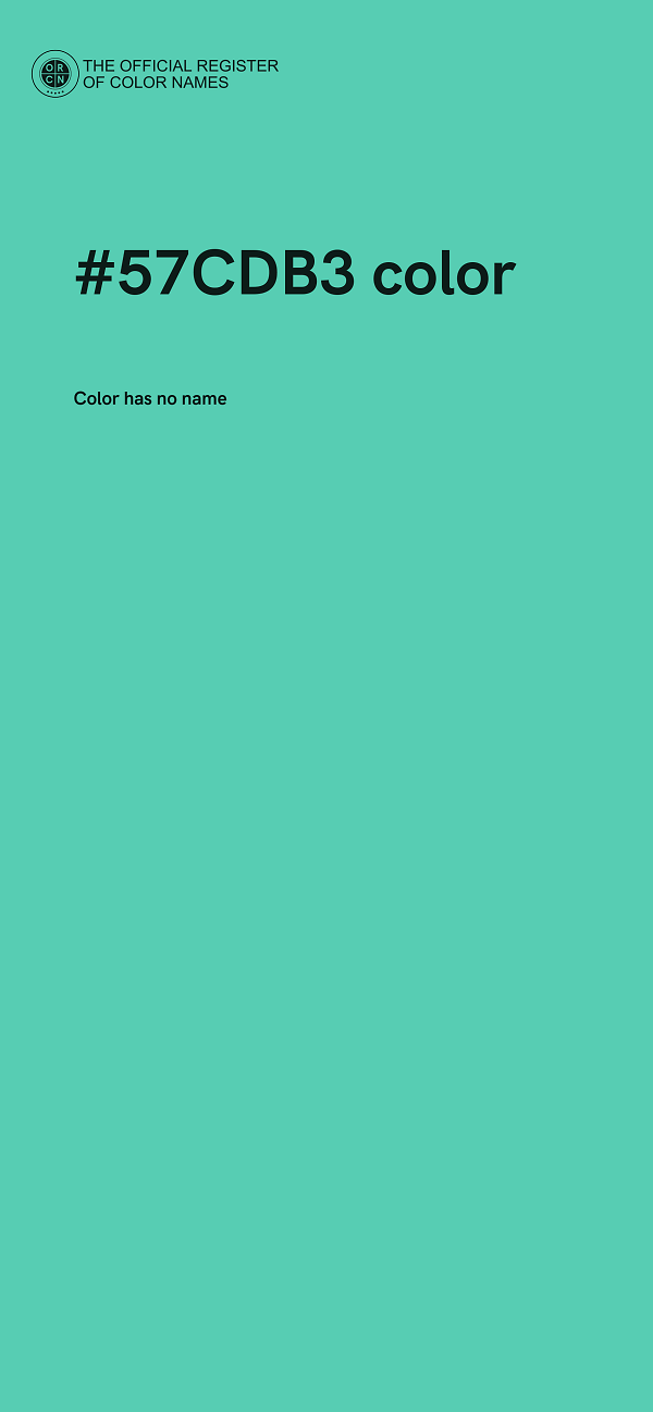 #57CDB3 color image