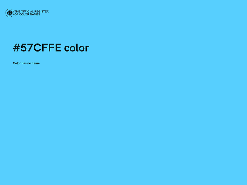 #57CFFE color image