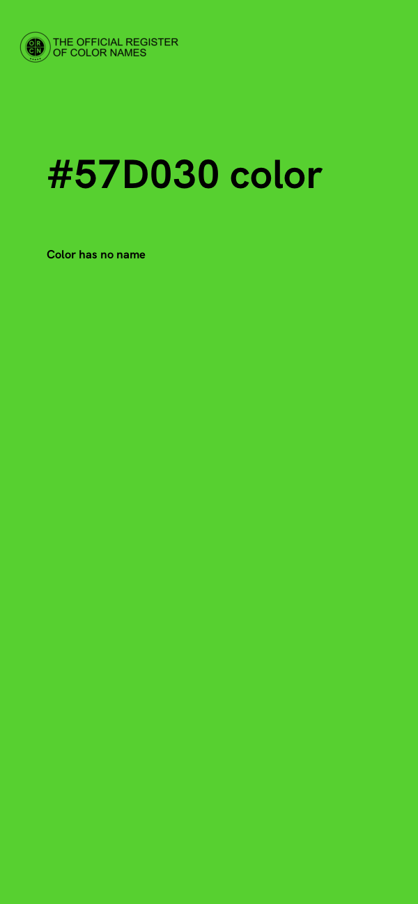 #57D030 color image