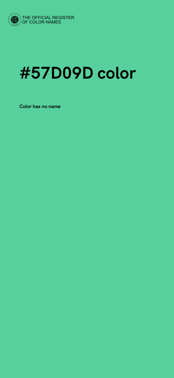 #57D09D color image