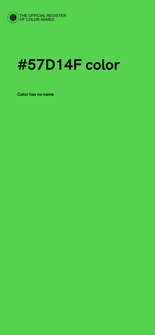 #57D14F color image