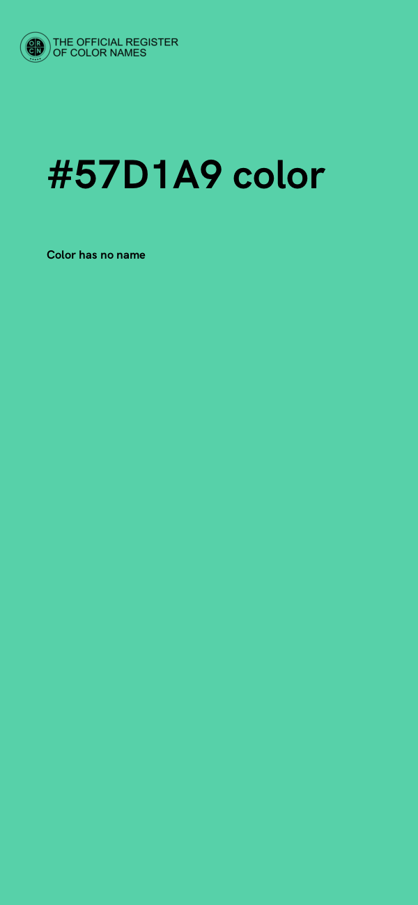 #57D1A9 color image