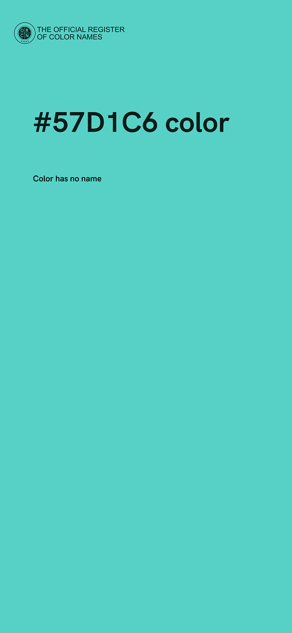 #57D1C6 color image