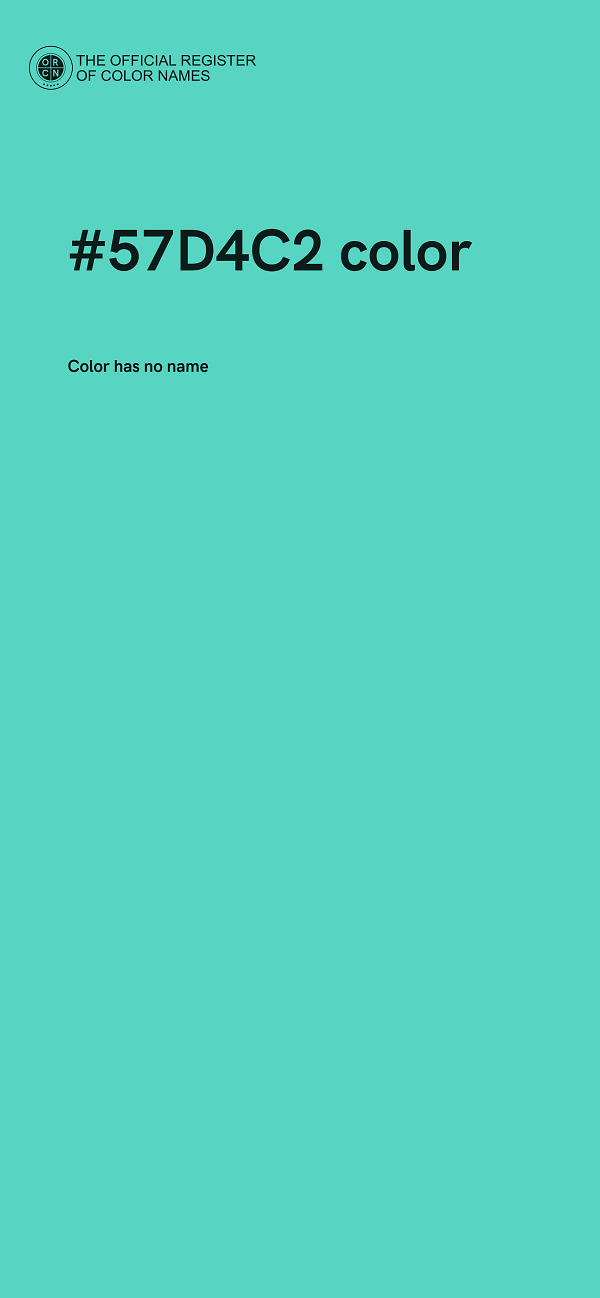 #57D4C2 color image
