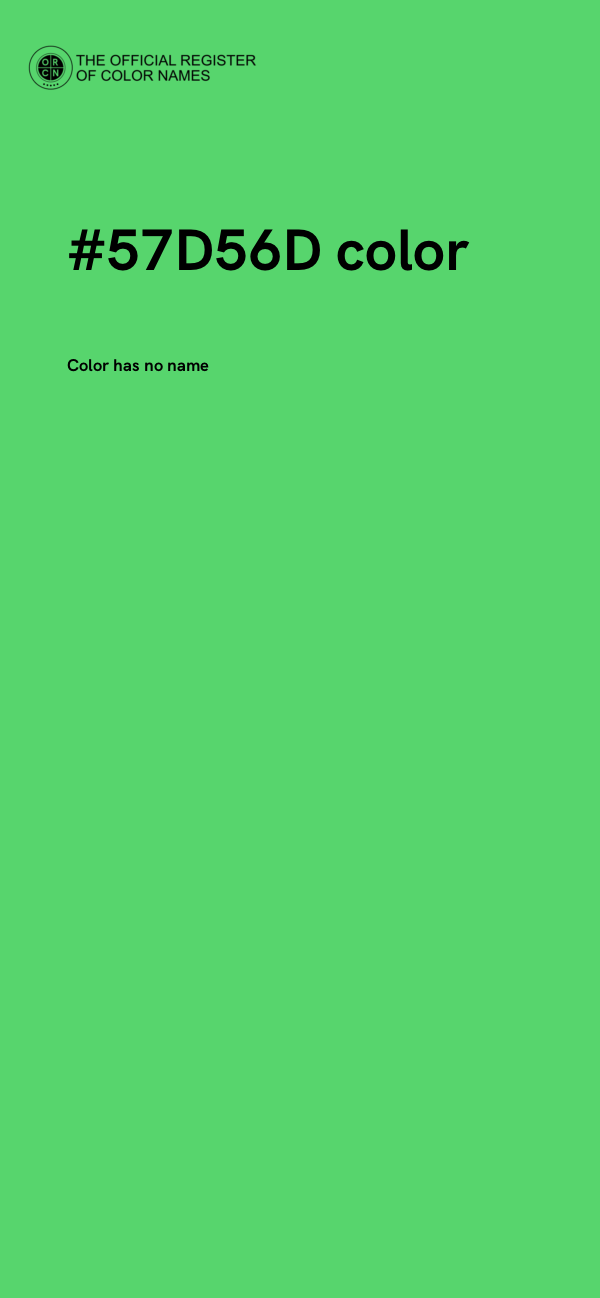 #57D56D color image