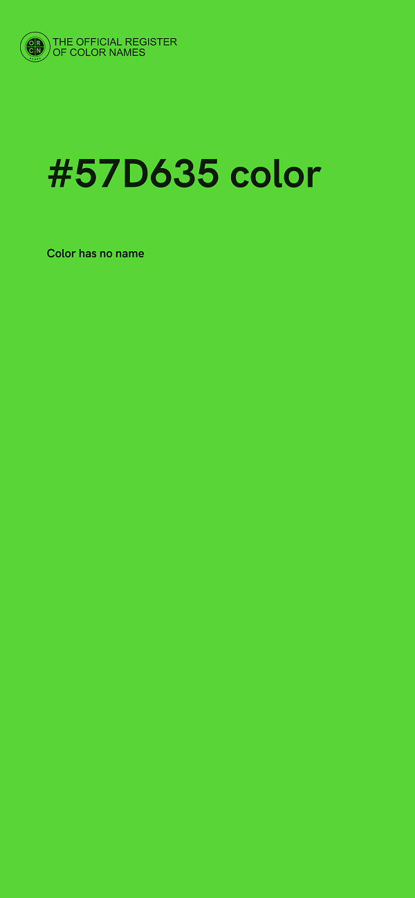 #57D635 color image