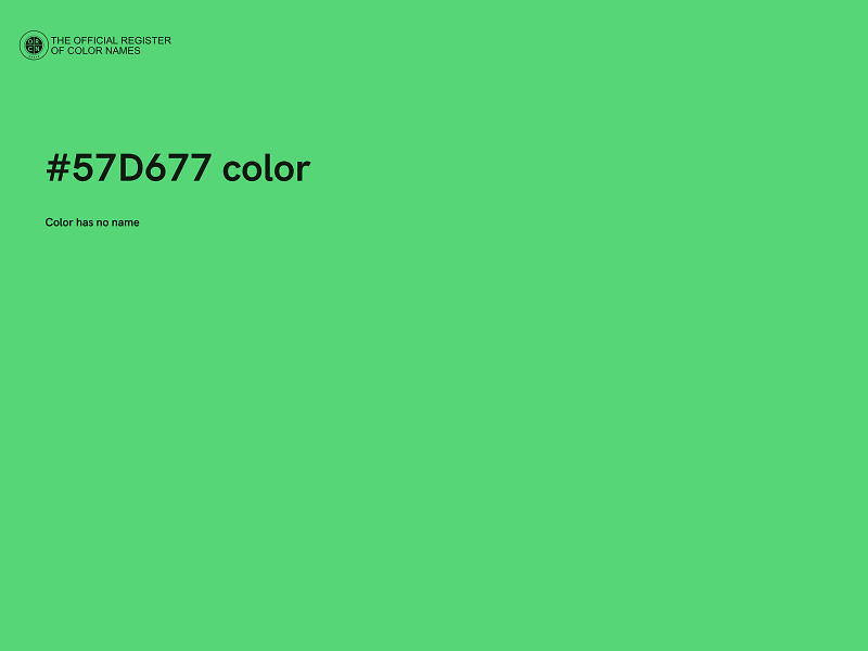 #57D677 color image