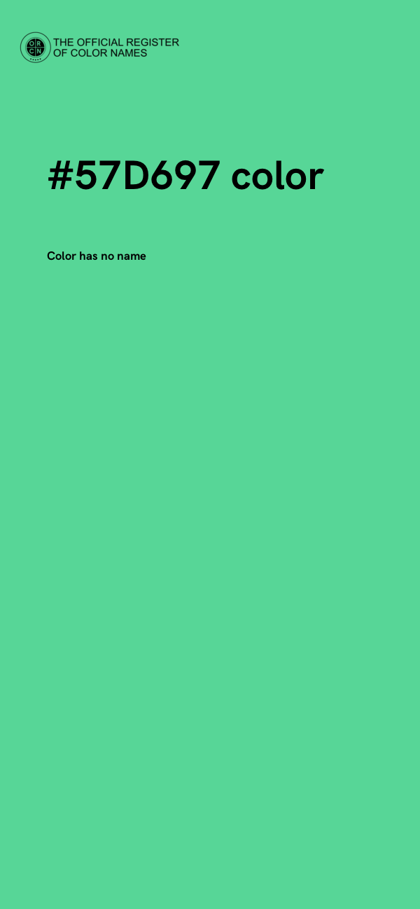 #57D697 color image
