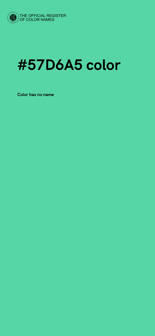 #57D6A5 color image