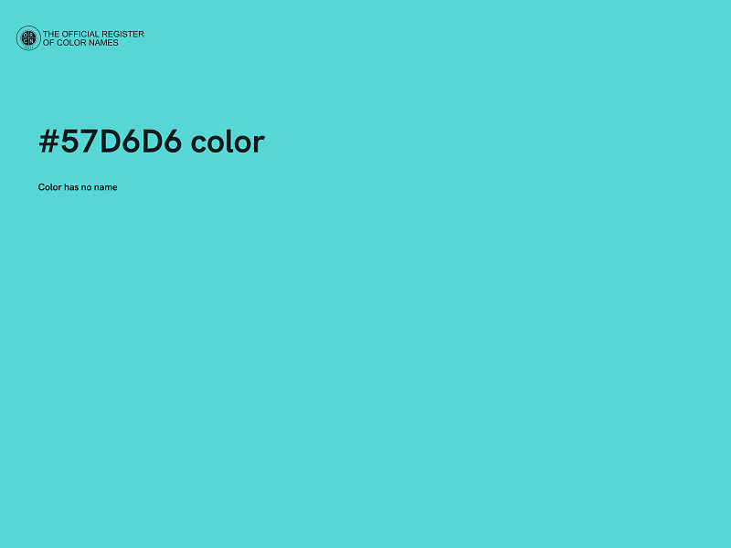 #57D6D6 color image