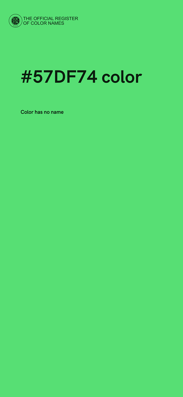 #57DF74 color image
