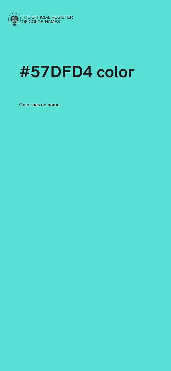 #57DFD4 color image