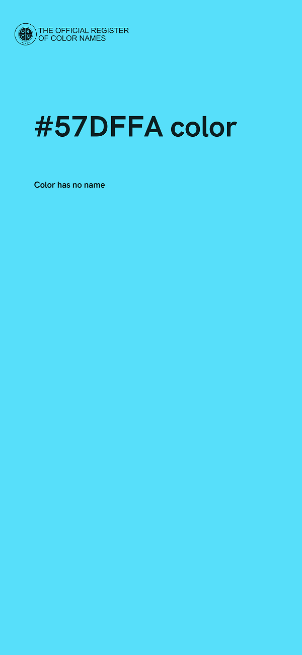 #57DFFA color image
