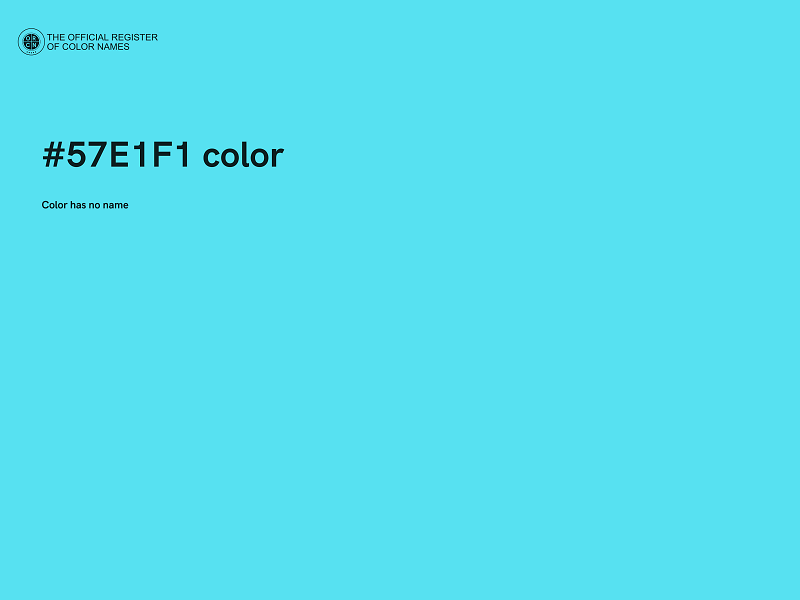 #57E1F1 color image