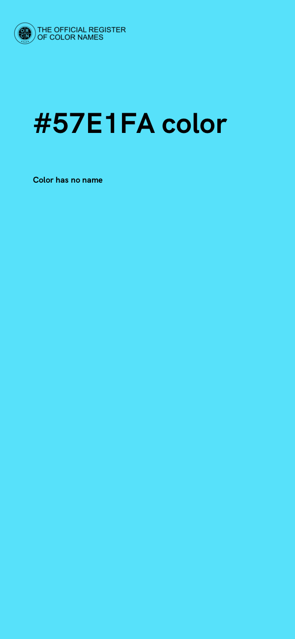 #57E1FA color image