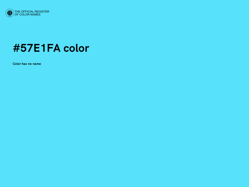 #57E1FA color image