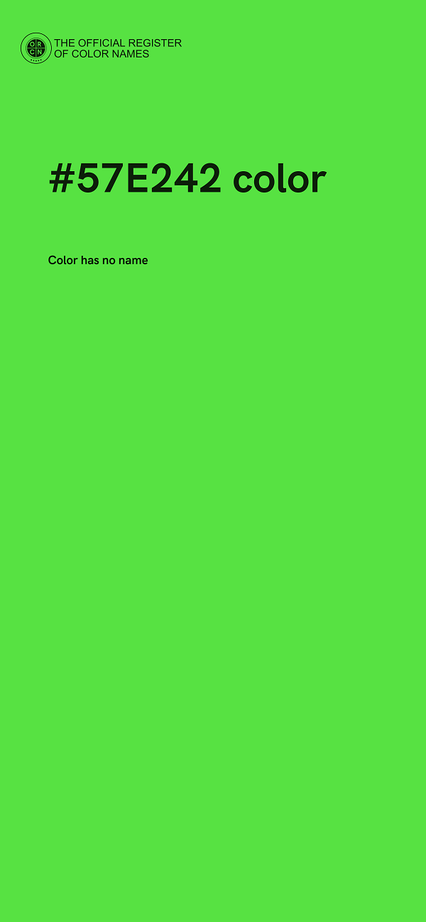 #57E242 color image