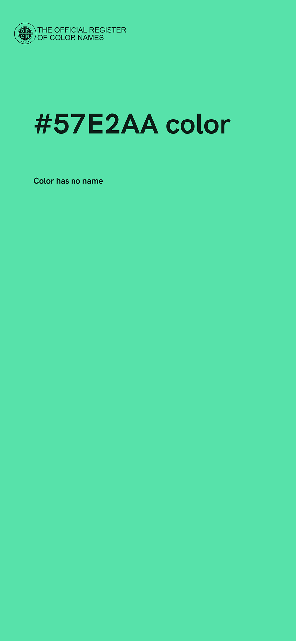#57E2AA color image