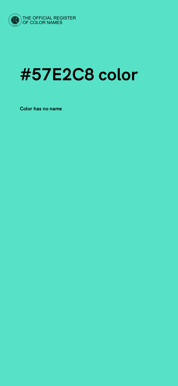 #57E2C8 color image