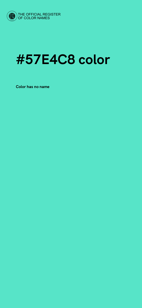 #57E4C8 color image